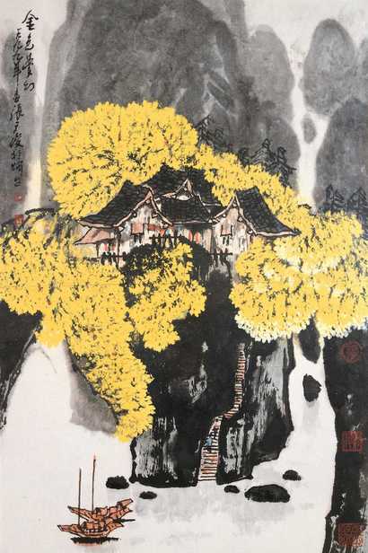 张广俊 金色梦幻 镜心
